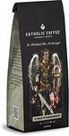 St. Michael the Archangel (Whole Bean) Dark Roast Arabica Coffee 12 ounces, Ethically sourced from Honduras and made by a family owned business in America.