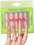 PaintLab Press-On Nails Manicure Kit, Nude 2, 30-Piece Set, Long-Lasting Fake Nails with Glue, File, Prep Pad & Cuticle Stick