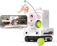 PICKFUN Self-Moving Cats and Dogs Camera AI-Powered Rover with Auto Tracking & Patrol, 2K Live View, Night Vision, 2-Way Talk, and Auto-Recharge