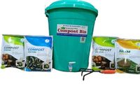 GreenishORA's Organic Waste Composting Kit - One Home Composter Bin with Starter Kit