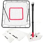 MLB Franklin Sports Teeball Starter Set - Throw Down Baseball Bases, Batting Tee and Pitch Back - Complete Teeball Equipment Set