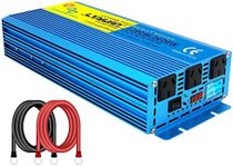 Cantonape 1500W/3000W(Peak) Pure Sine Wave Power Inverter DC 12V to 240V AC with LCD Display for Car Boat RV Solar Power (PSW1500W-New)