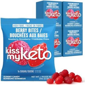 Kiss My Keto Gummies Candy – Low Carb Candy Berry Bites, Keto Snack Pack – Healthy Candy Gummys – Vegan Candy, Keto Gummy Candy – Keto Candy Gummies (32-pack)