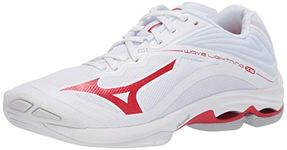 Mizuno Wave Lightning Z6 Womens Volleyball Shoe, White-red, 4 UK