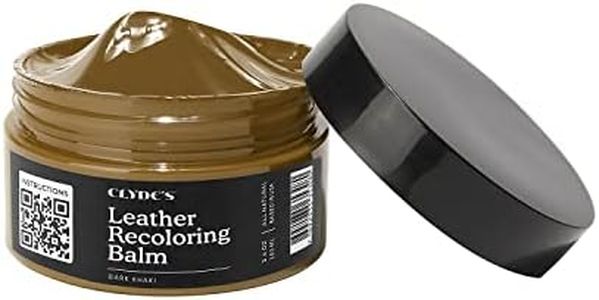 Clyde's™ Leather Company Leather Recoloring Balm – Color Restore & Scratch Repair Kit for Faded Leather Furniture, Car Seats, Sofa & Vinyl | 23 Colors | Non-Toxic Dye