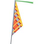 Premier Kites SoundWinds Reflective Sail Recumbent Bike Flag - Warm