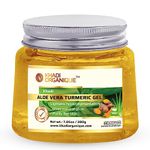 Khadi Organique Aloe Vera Gel with Turmeric & Vitamin E for Face, Skin & Hair | Moisturizing, Skin Brightening, Anti-Acne Pure Aloe Vera Gel | Best Suitable for Women & Men of all Skin Types - 200gm