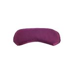 Yoga-Mad Eye Pillow | Satin Eye Pillow | Lavender & Linseed Filled Yoga Pillow | Stress Relief Eye Bag for Aromatherapy, Relaxation and Tired Eyes (Aubergine)