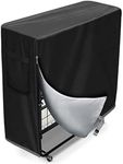 Rollaway Bed Storage Cover, Folding Bed Storage Cover with Zipper, Waterproof Universal Rollaway Bed Protector Cover, Heavy Duty Folding Bed Storage with Adjustable Drawstring L39 x15 x44.9
