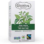 Celestial Seasonings Pure Green Organic Green Tea (Pack of 6), White