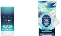 Pacifica Coconut Deodorant Bundle - Cream 2.8oz & 30ct Wipes