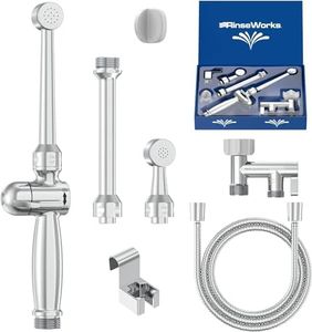 RinseWorks - Patented Aquaus 360 Diaper Sprayer - NSF Certified for Legal Installation - 3 Year Warranty - Dual Spray Pressure Controls - SafeSpray Valve Core, StayFlex Hose