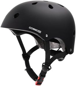 Helmet for Bicycle Scooter Roller Skate Inline Skating Rollerblading, Adjustable and Multi-Sport for Skate Scooter, 3 Sizes for Adult Youth (Black, Large)