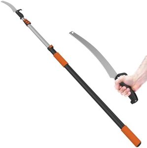 LAANPOLE 26FT Pole Saw, Telescoping Pole Saws for Tree Trimming, Extendable Tree Pruner for Backyard and Garden, Manual Pole Saw Tree Trimmer with 5-20FT Extension Pole