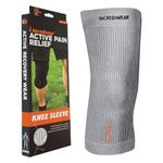 Incrediwear- Incredibrace Compression Athletic Bamboo Charcoal Knee Sleeve with Germanium, Alleviates Knee Discomfort and Supports Recovery and Injury Prevention - X-Large