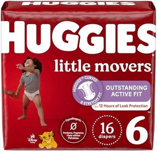 Huggies Size 6 Diapers, Little Movers Baby Diapers, Size 6 (35+ lbs), 16 Count