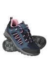 Mountain Warehouse Path Waterproof Womens Walking Shoes - Breathable Ladies Shoe, Mesh Lining, High Traction Sole Hiking Shoes - for Spring Summer, Trekking Navy Adult Shoe Size 7