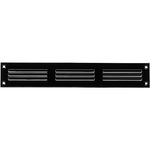 12" x 2" Inch / 300 x 50 mm Black Air Vent Cover - Steel Return Air Grilles - for Ceiling and Sidewall - HVAC - with Insect Protection Screen (11.81 x 1.97 Inch, Black)