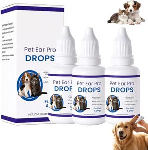 Pet Ear Pro Drops 1% Hydrocortisone for Dogs Cats Itch Relief (3 Bottle)