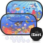 iZoeL Car Sun Shade for Baby Kids 2pcs Self-adhesive Side Window Car Annima, 80GSM Rear Sunshades Universal with 8 Suction Cups and Storage Bag - Sun Glare and UV Rays Protection