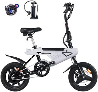 E-RIDES Vélo électrique 250W Pliant avec pneus de 14", Batterie Lithium 36V/6.4Ah, 7 Vitesses, autonomie de 10-15KM, pour la Montagne et la Ville, vélo électrique Tout-Terrain Homme & Femme