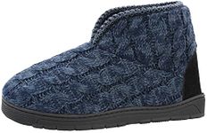 Muk Luks Men's Mark Slippers, Navy, Medium
