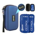 Insulin Cooler Travel Case,24h Insulin Pen Case with 2 Cooler Ice Packs,Medicine Cool Bag Medication Diabetic Insulated Organizer with Temperature Display,Diabetic Insulin Needles or Vials Storage