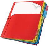 Mr. Pen- Expanding Binder Dividers with Pockets and Tabs, 5 Tabs, Colorful Dividers for 3 Ring Binder with Pockets, Pocket Dividers for 3 Ring Binder with Tabs, Binder Dividers with Tabs and Pockets