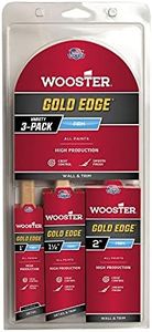 Wooster Series 5239 Gold Edge Wall Brush 3 Pack, 1 Inches