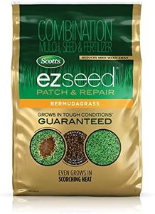 Scotts EZ Seed Patch and Repair Bermudagrass, 20 lb. - Combination Mulch, Seed, and Fertilizer - Tackifier Reduces Seed Wash-Away - Even Grows in Scorching Heat - Covers up to 445 sq. ft.