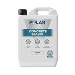 Polar Premium Dust Proof Concrete Sealer - 5 Litre - Interior & Exterior - Ideal for Stone & Concrete Garages, Kitchens, Factory & Warehouse Floors & Walls - Attractive Sheen Finish - Quick Drying