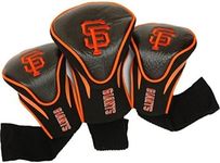 Team Golf MLB San Francisco Giants Contour Golf Club Headcovers (3 Count) Numbered 1, 3, & X, Fits Oversized Drivers, Utility, Rescue & Fairway Clubs, Velour lined for Extra Club Protection