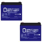 Mighty Max Battery 12V 35AH Gel Battery for Invacare Wheelchairs U1-2 Pack