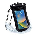 Robustt Floating Waterproof Mobile Pouch with Neck Lanyard (Pack of 2) | Touch Screen Compatible | Fits Smartphones Upto 7 Inch | Triple Seal Waterproof Cover for Beach, Rain, Pool