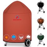 Comnova Charcoal Kettle Grill Cover - 600D BBQ Cover for Weber 22 Inch Charcoal Grills, Heavy Duty & Waterproof Covers for Weber 22 Inch Master Touch Charcoal Grill, Original Kettle Grill and More