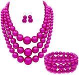 Big Pearl Necklace for Women Chunky