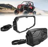 KEMIMOTO UTV Side Mirrors Side View UTV Mirrors for 1.5-2 Inch Round Roll Cage Side by Side Compatible with Polaris RZR 900 1000 Rhino Kawasaki Teryx Mule YXZ Pioneer Gator Can-Am X3 Shatter Proof