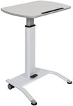 LUXOR LX-Pnadj-WH Pnematic Height Lectern
