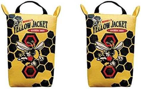 Morrell Yellow Jacket Weather Resistant Portable Final Shot Hunting Compound Crossbow Discharge Archery Bag Target w/ Carry Handle, Yellow (2 Pack)