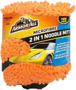 Armor All Car Cleaning Kit, Microfibre Noodle Car Wash Mitt, Set of 2