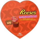 Reese's Minis Chocolate Peanut Butter Cups - Heart Shaped Valentine's Day Chocolate Candy Gift, 165 Gram