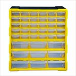 Alkon (Aco39) Polypropylene Component Organiser With Drawers Small Parts Storage|Jewellery|Pharmacy|Shop|Medicine|Diy|Clinic|Multiple Drawers-39 Drawers