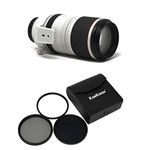 KamKorda Lens Filter Kit 77mm + RF 100-500mm F4.5-7.1L IS USM Camera Lens, RF-Mount Lens/Full-Frame Format, Dual Nano USM AF System, Weather-Sealed Design, Fluorine Coating + 2 Year Warranty