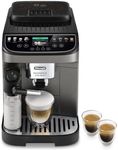 De'Longhi Magnifica Evo Next ECAM312.80.TB, Automatic Coffee Machine With Automatic Milk Frother, Bean To Cup Coffee and Cappuccino Machine with Intuitive Touch Display, Black/Titanium