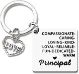 Principal Appreciation Gifts for Women Men Principal Assistant Christmas Birthday Gifts for Principal Retirement Gifts for Female Male Teacher Keychain