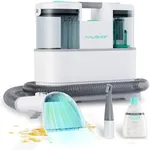 HAUSHOF Portable Carpet Cleaner Machine Deep Cleaner, Lightweight Upholstery Cleaner with Powerful Suction for Pet Stains, Couch, Rug, Car Seat and Narrow Space, Spot & Stain Cleaner Included