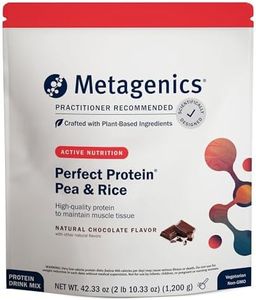 Metagenics Perfect Protein® Pea & Rice - Featuring OptiProtein®, a Balanced Combination of Proprietary Pea and Rice Protein with Added BCAAs, Chocolate Flavor | 30 Servings