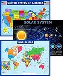 World Map Poster, United States USA