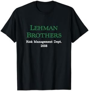 Lehman Risk Manejo Dept Vintage Corporativo Trader Regalo Camiseta