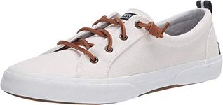 Sperry Women's Pier Wave LTT Sneaker, 7 W US, White, multicoloured